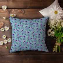 Cute lavender mönster vattenfärgssolrosfärgstest