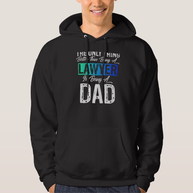 Cute Lawyer Pappa Hoodie (Framsida)