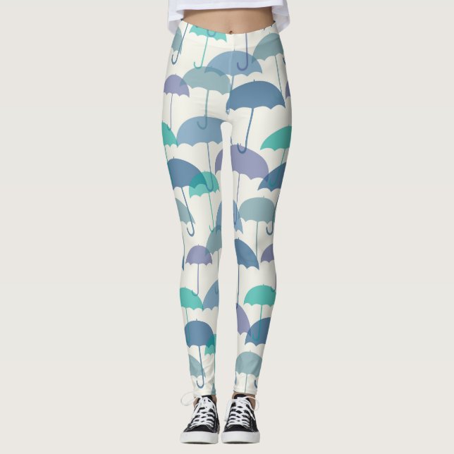 Cute Layered Parbrellas Leggings (Framsida)