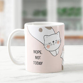 Cute Lazy Cat Namn Rosa Cat Lover Mugg