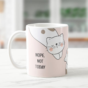 Cute Lazy Cat Namn Rosa Cat Lover Mugg