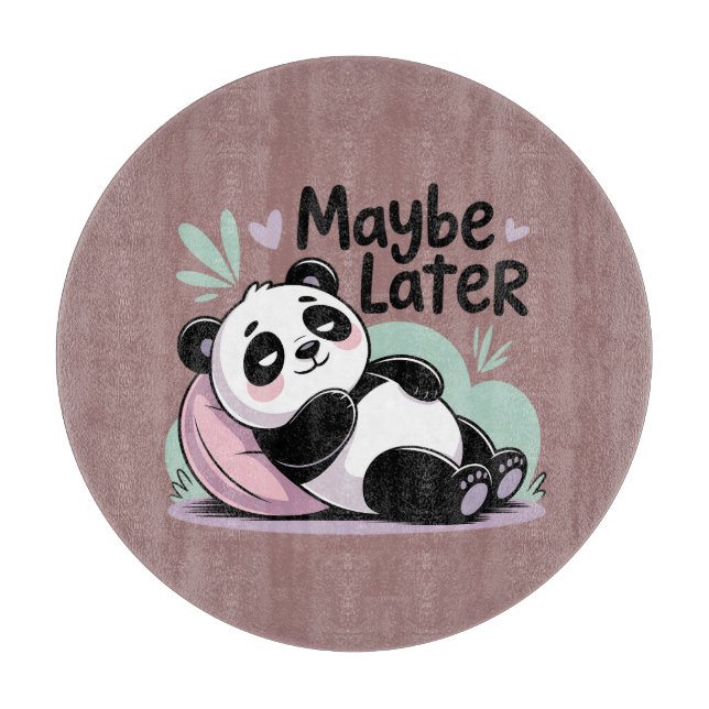 Cute Lazy Panda – “Maybe Later” Relaxing Panda (Framsidan)
