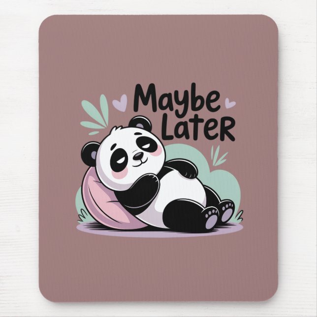 Cute Lazy Panda – “Maybe Later” Relaxing Panda Musmatta (Framsidan)
