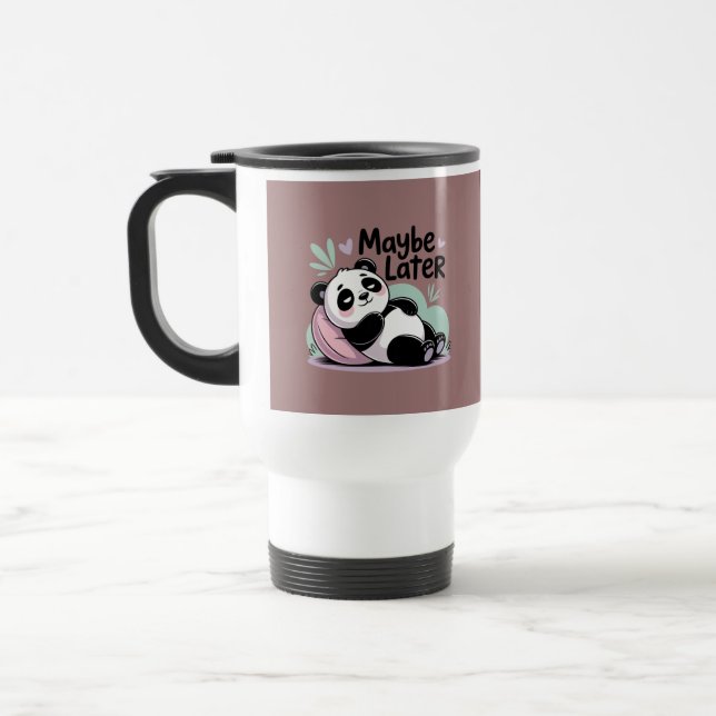 Cute Lazy Panda – “Maybe Later” Relaxing Panda Resemugg (Vänster)