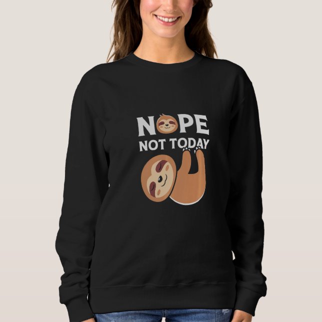 Cute Lazy Slope ej till dag T Shirt (Framsida)