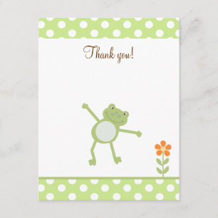 Cute Leapfrog Leap Froggy Tack för ditt platta kor Kort