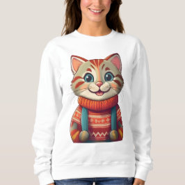 Cute leende cat t shirt