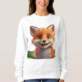 Cute leende fox t shirt