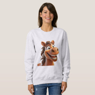 Cute leende häst t shirt