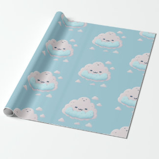 Cute-leende moln presentpapper