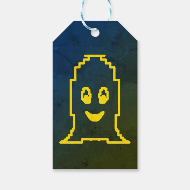 Cute leende spöke presentetikett (Framsidan)
