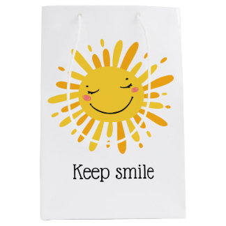 Cute leende tecknad i sol