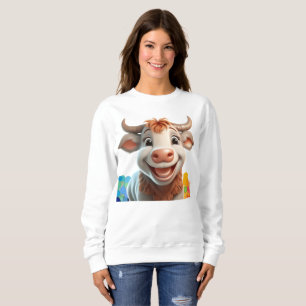 Cute leende tjur t shirt