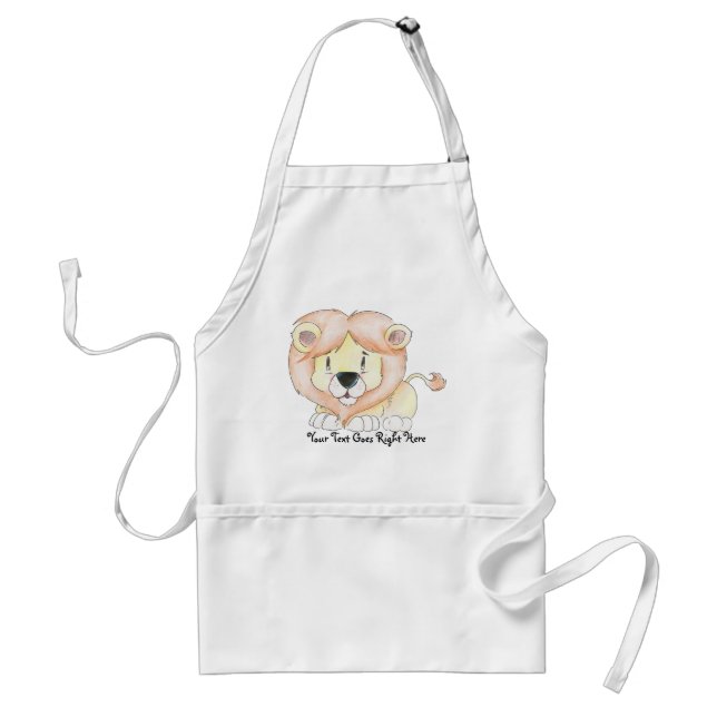 Cute Lejon Apron Förkläde (Framsidan)
