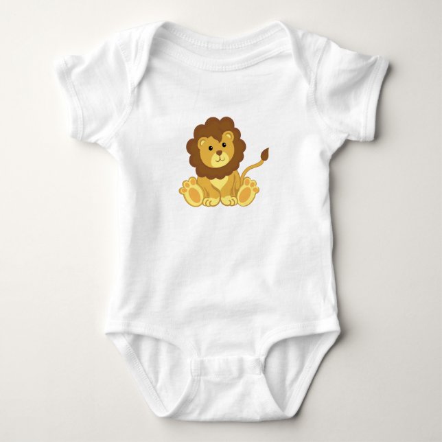 Cute Lejon Baby Clothing Tröja (Framsida)