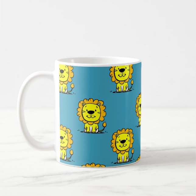 Cute Lejon Kaffemugg (Vänster)