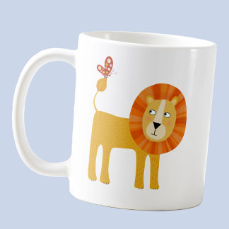 Cute Lejon Kaffemugg