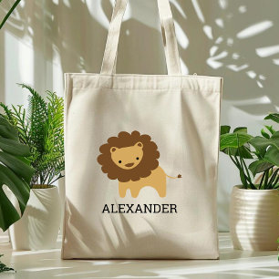 Cute Lejon Kids Personlig Tygkasse