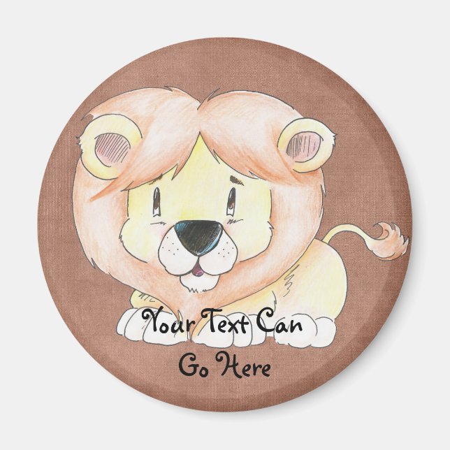 Cute Lejon Magnet (Framsidan)