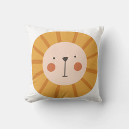 Cute Lejon Orange, barn i hemmet Kudde