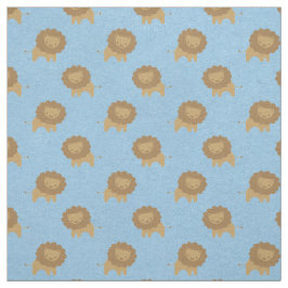 Cute Lejon på Baby blue Tyg