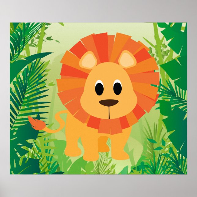 Cute Lejon Poster (Framsidan)