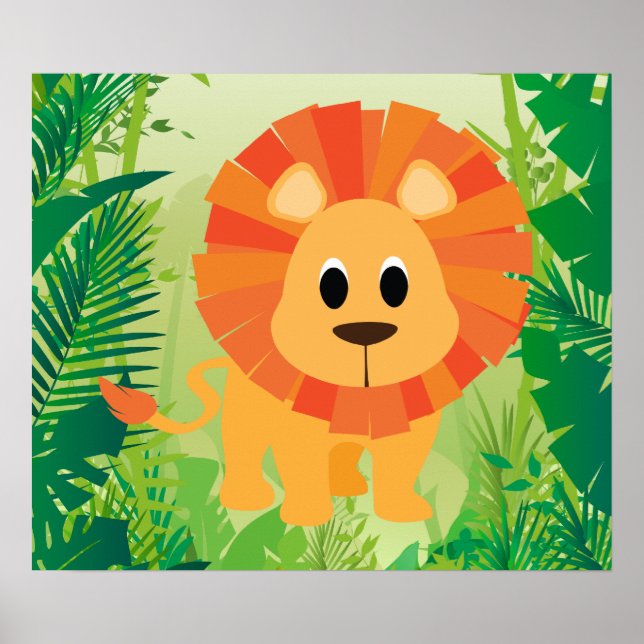 Cute Lejon Poster (Framsidan)