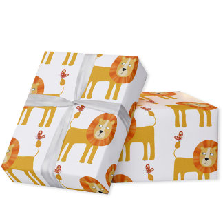 Cute Lejon Presentpapper