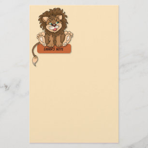 Cute Lejon Stationery Brevpapper