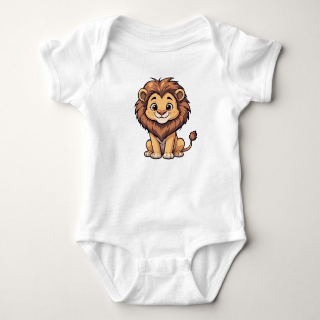 Cute Lejon T Shirt (Framsida)