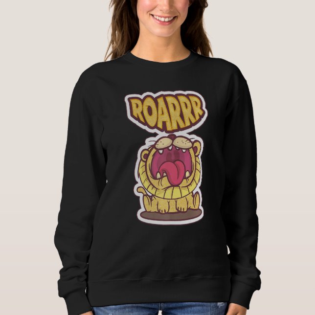 Cute Lejon Wildlife Animals Jungles Kung Roarrr 2 T Shirt (Framsida)