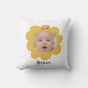 Cute Lejonare Baby Bild Kudde