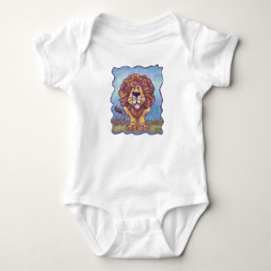 Cute Lejonare Baby Jersey Bodykostydräkt T Shirt