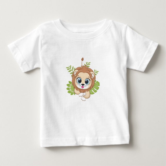 Cute Lejonare Baby T-Shirt (Framsida)