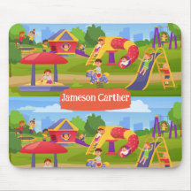 Cute-lekande färglös lekplats