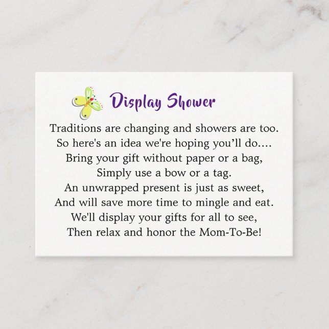 Cute Leksak Baby Bunny Rabbit Baby Shower Visning Tilläggskort (Framsida)