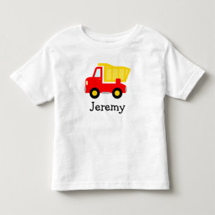 Cute leksak lastbil tecknad t shirt for small boy