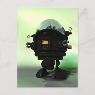 Cute Leksak Planet Robot-vykort Vykort