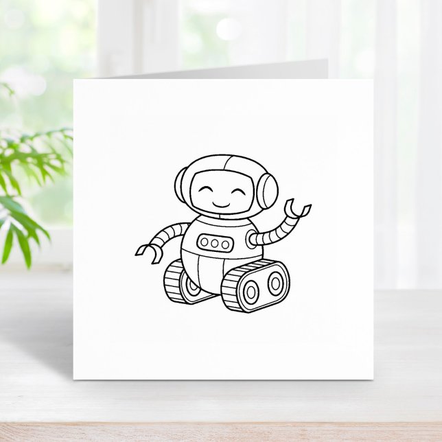 Cute Leksak Robot Färg Me Stämpel (Skapare uppladdad)
