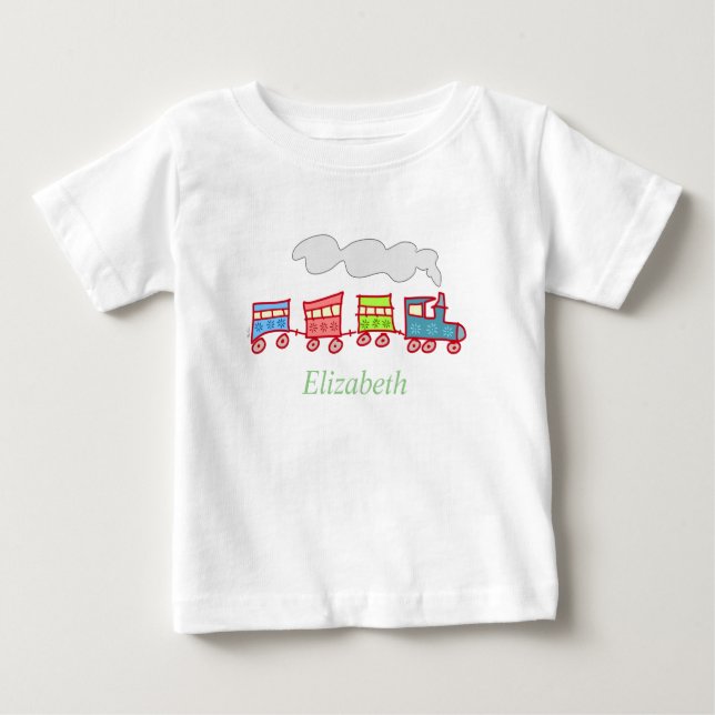 Cute Leksak Tåg T Shirt (Framsida)