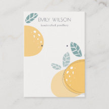 Cute Lemon Abstrakt Fruktig Stud Earring Visning