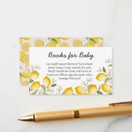 Cute Lemon Citrus Fruit Summer Bokar för Baby Tilläggskort
