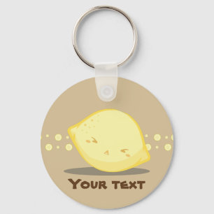 Cute Lemon Fruit Keychain Nyckelring