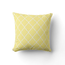 Cute Lemon Gult Quatrefoil Moroccan Mönster