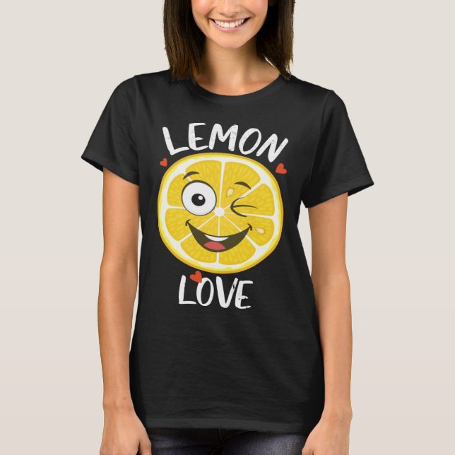 Cute Lemon Love Fruit Farmer Healthy Life T Shirt (Framsida)