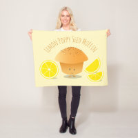 Cute Lemon Poppy Seed Muffin Tecknad Food