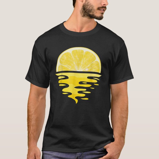 Cute Lemon Sunshine Sunset Fruit Beach Summer Mana T Shirt (Framsida)