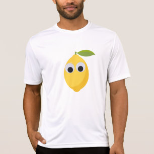 Cute Lemon-tecken med Googly Ögon T Shirt