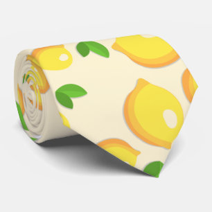 Cute Lemonade Citrus Fruit Gult Lemon Mönster Slips