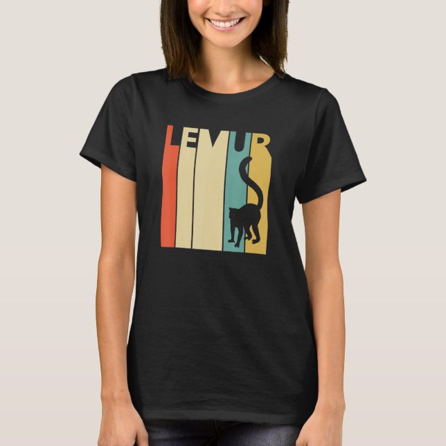 Cute Lemur Animal T Shirt (Framsida)